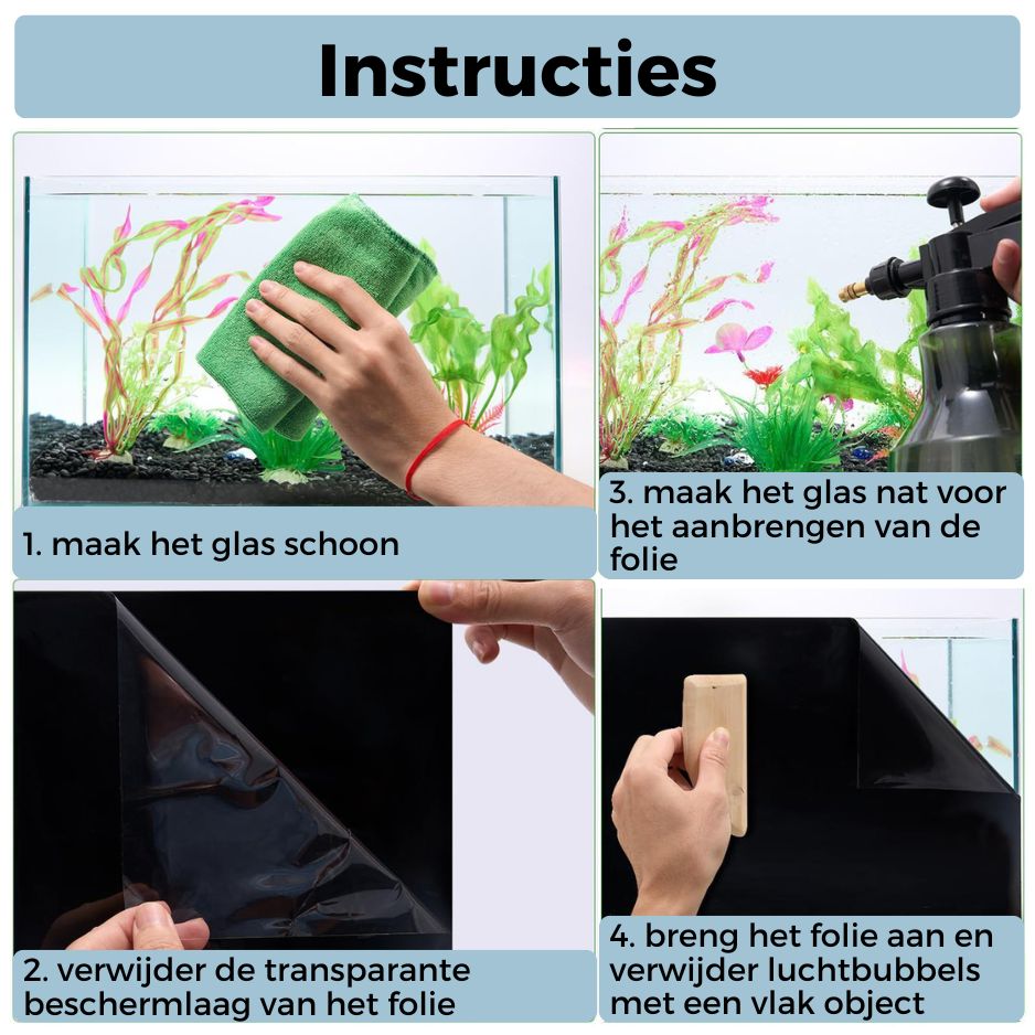 Aquarium Achterwand Statisch